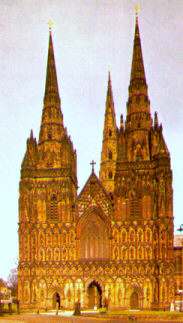 Litchfield CAthedral, West Face